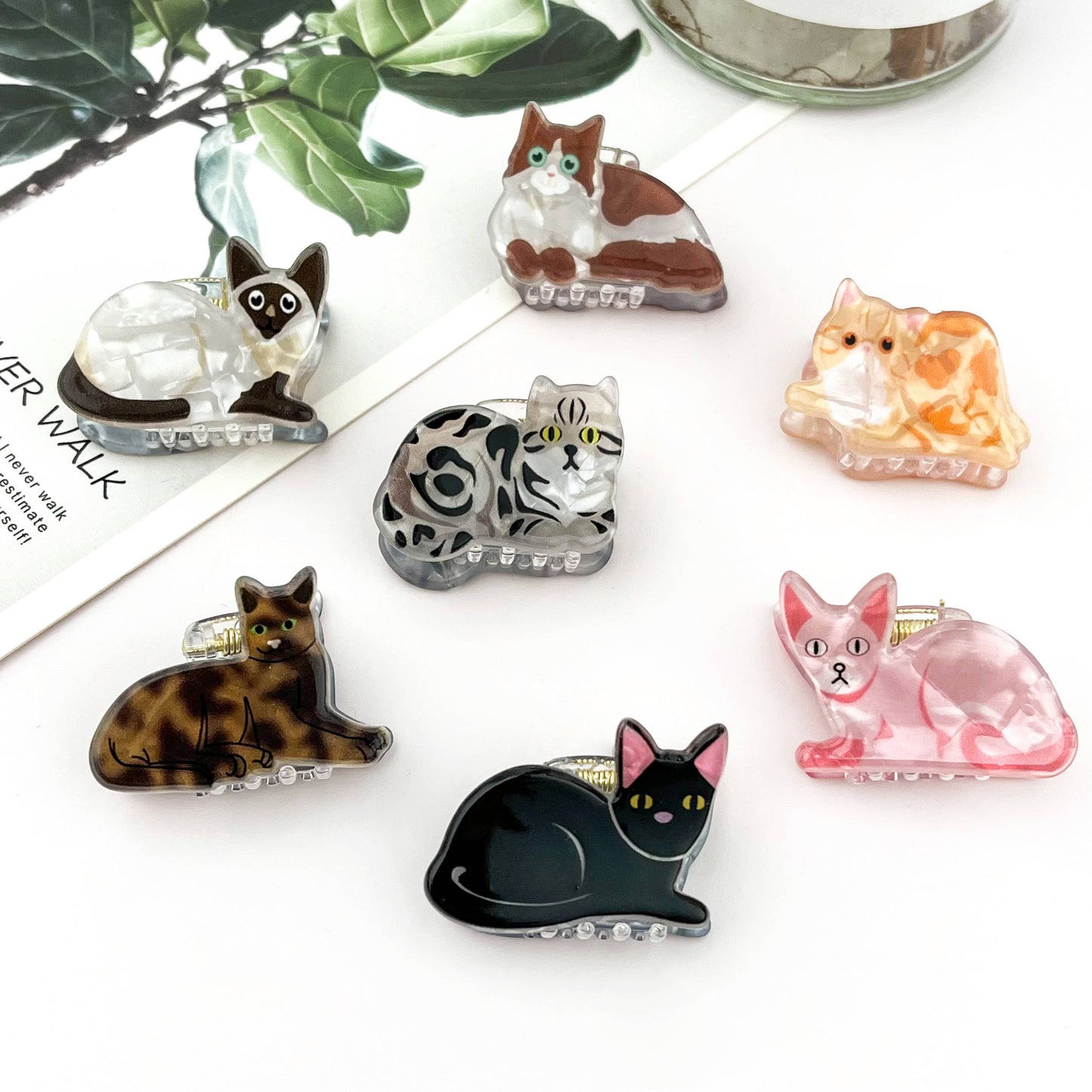 Mini Cute Kitten Hair Claw Clip