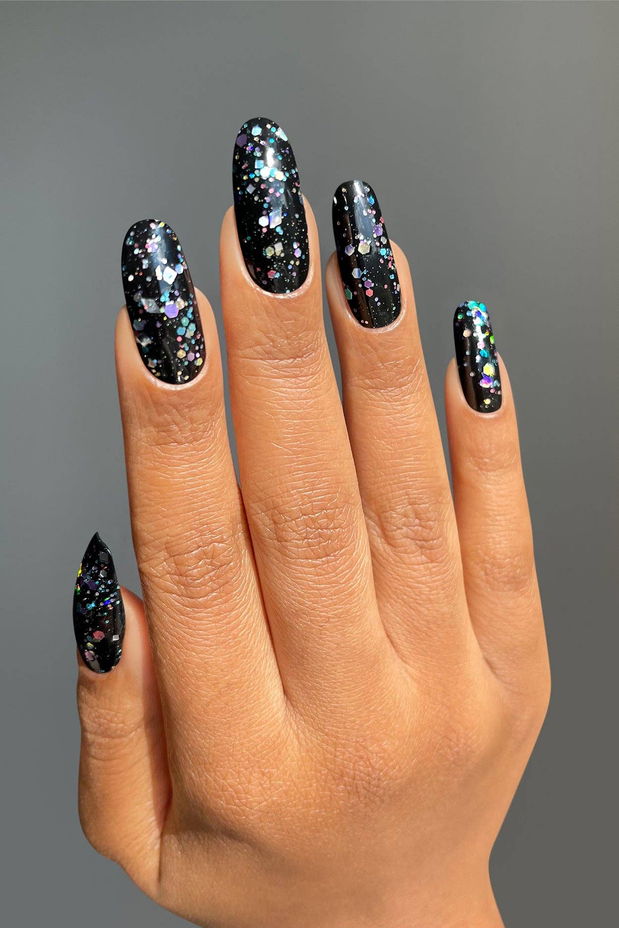 XX | Multicolored Holographic Glitter Nail Polish Topper