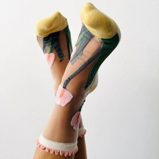 Tulip - transparent novelty socks