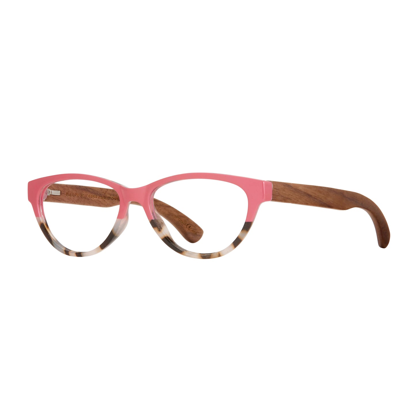 Siena - Pink To Ivory Tort / Walnut Wood + Blue Light