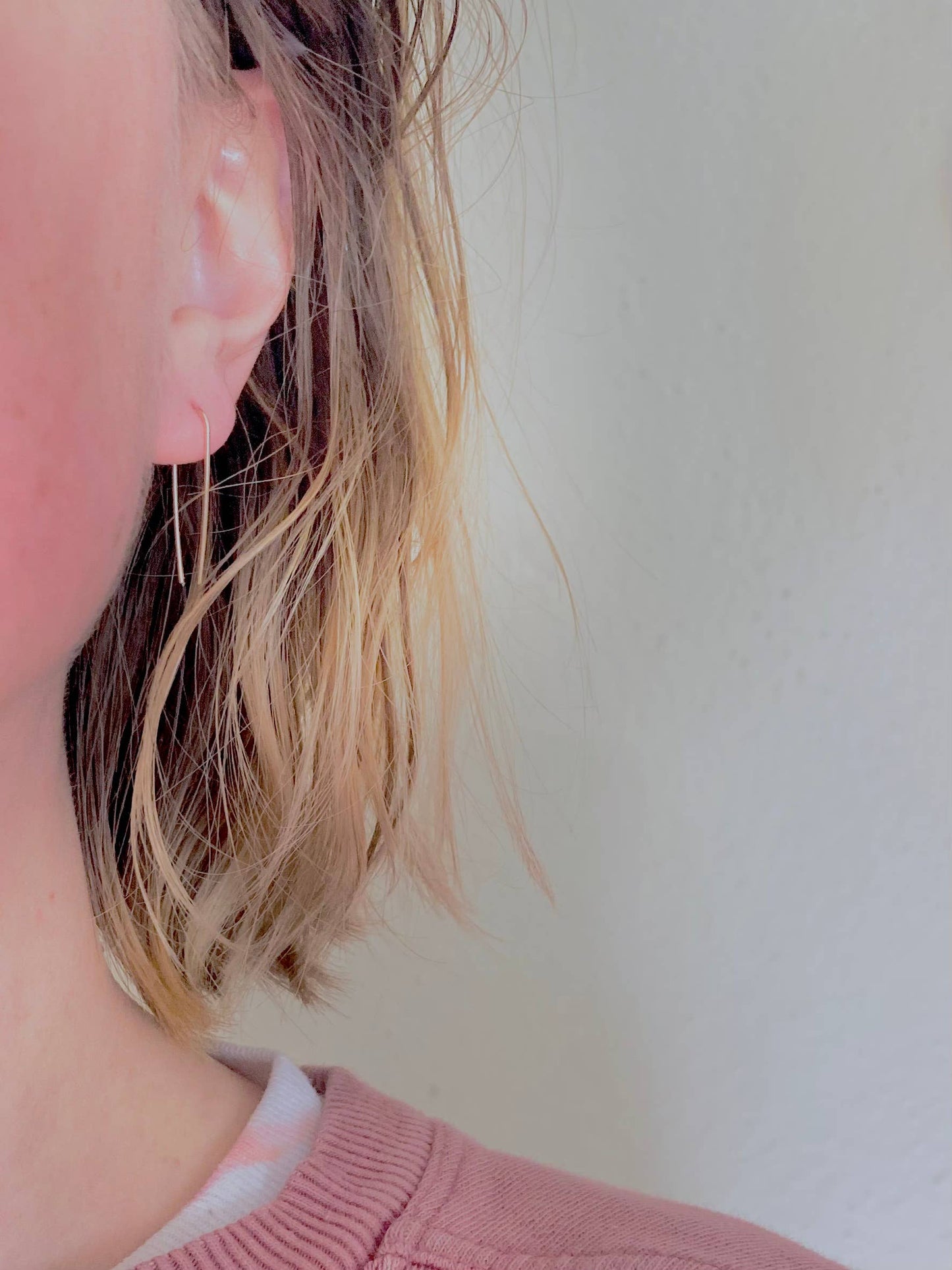 Hill Staple Earring - Everyday Basic in Sterling or Gold