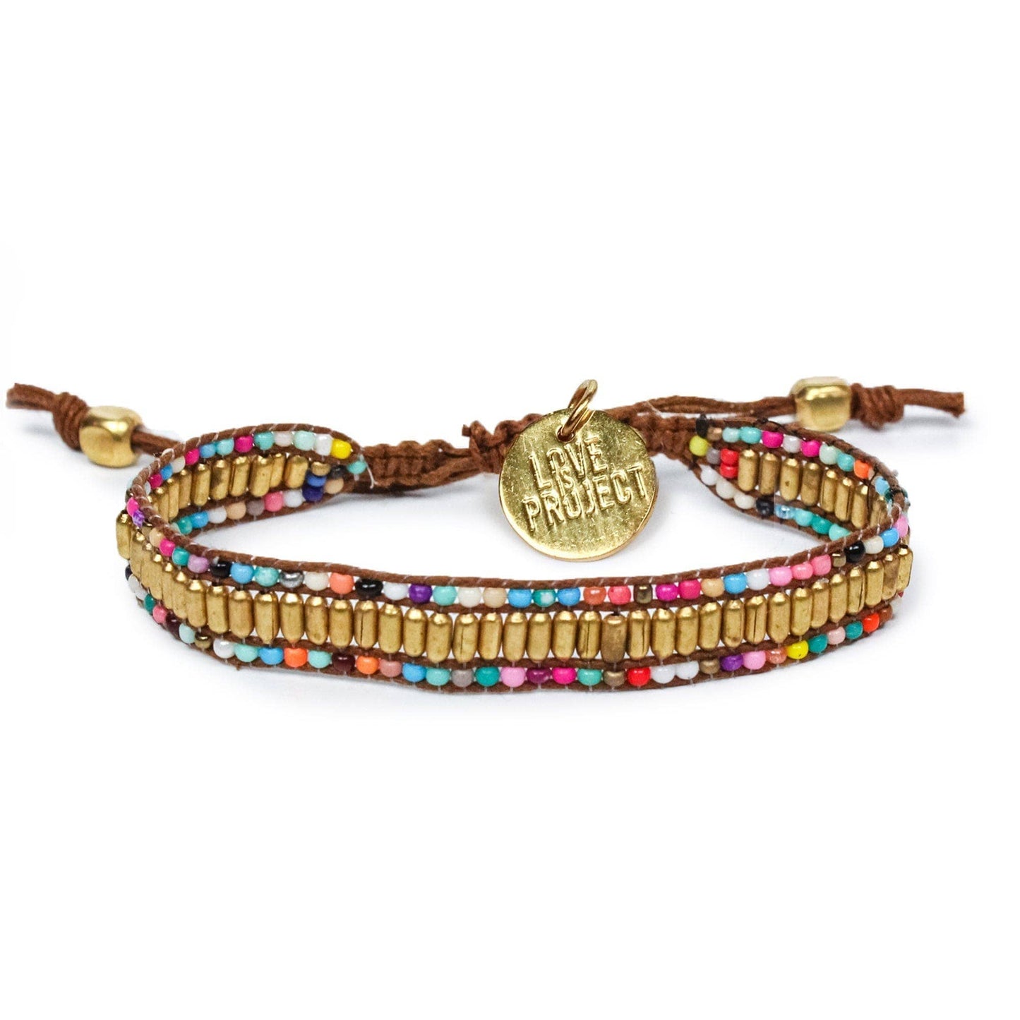Skinny Gold Darjeeling Double Rainbow Bracelet SGDR