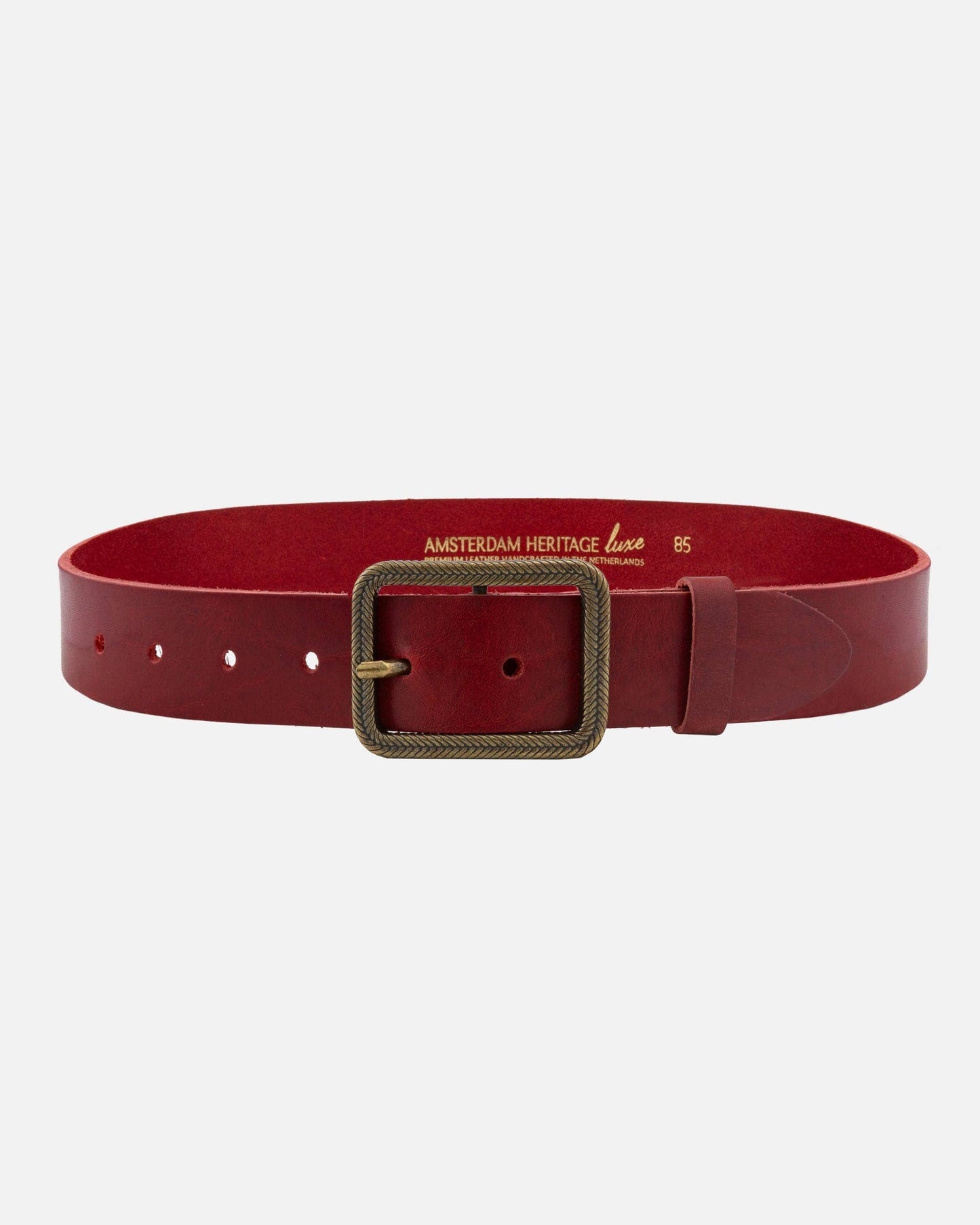 Hedy | Vintage Gold Buckle Leather Belt