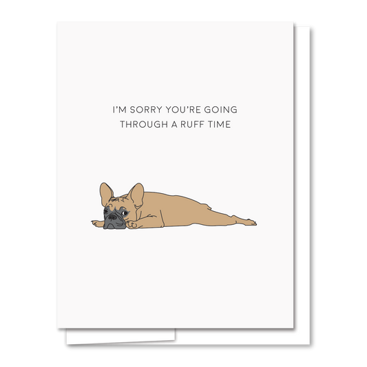 Ruff Time - Letterpress Sympathy Card