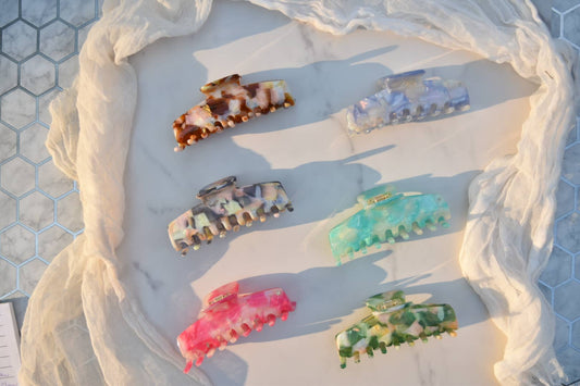 Rectangle All Acetate Claws- Extra Large Hair Clips Claws