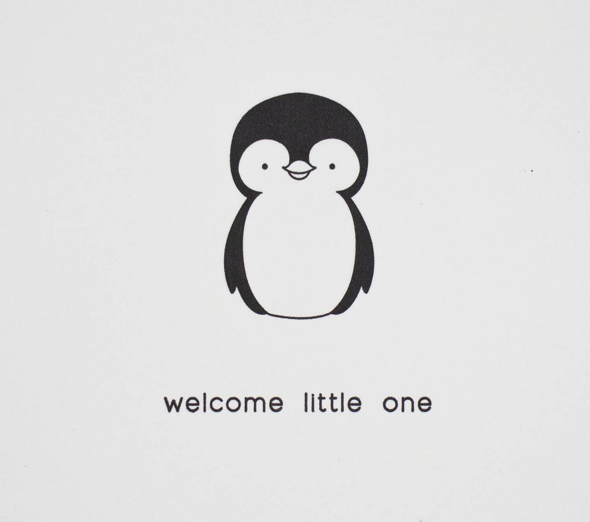 Baby Penguin - Letterpress Baby Card