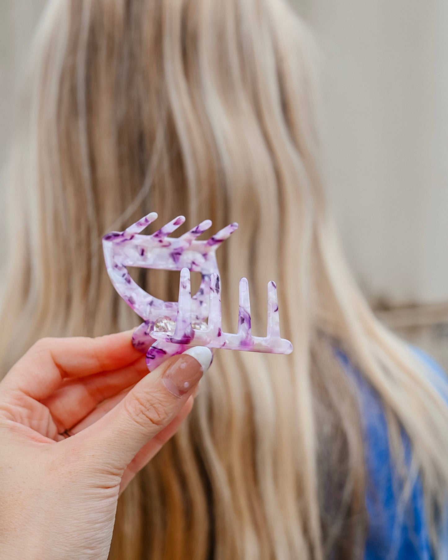 Amethyst Small Arch Clip - Eco Conscious