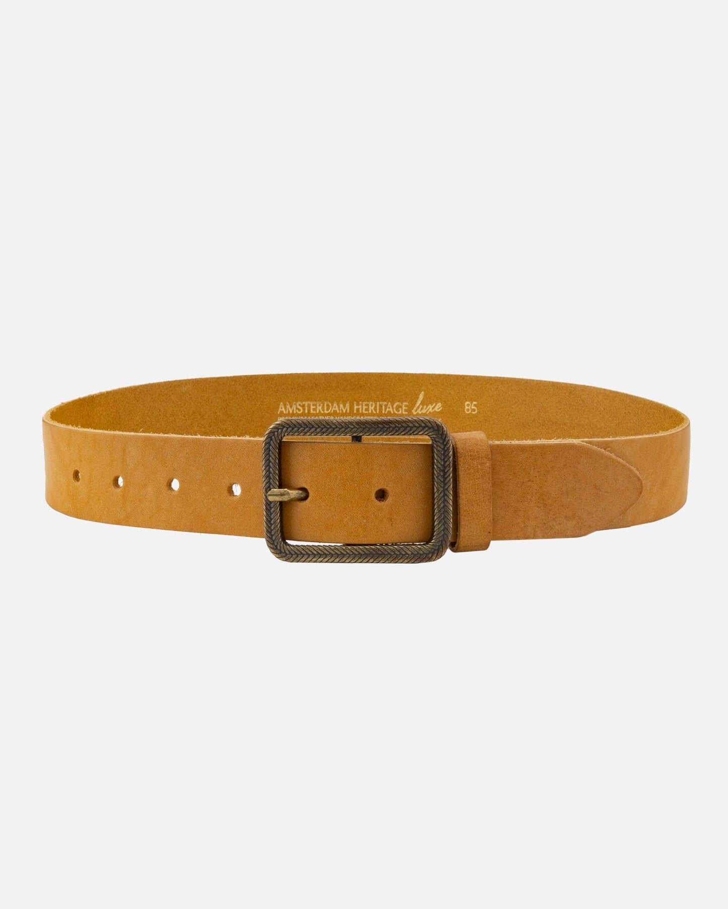 Hedy | Vintage Gold Buckle Leather Belt