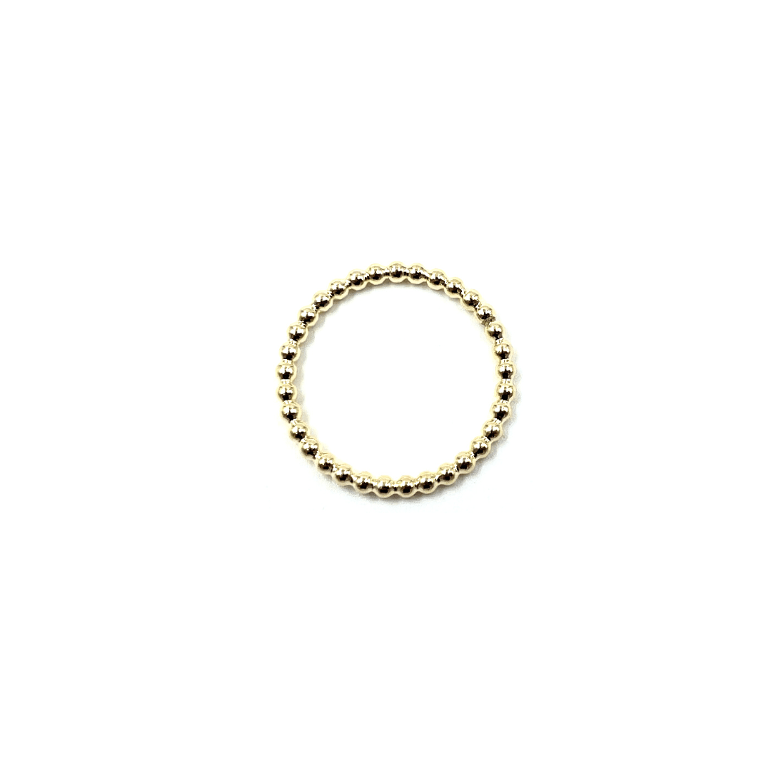 Resort Collection Gold Small Round Stone Ring - Waterproof