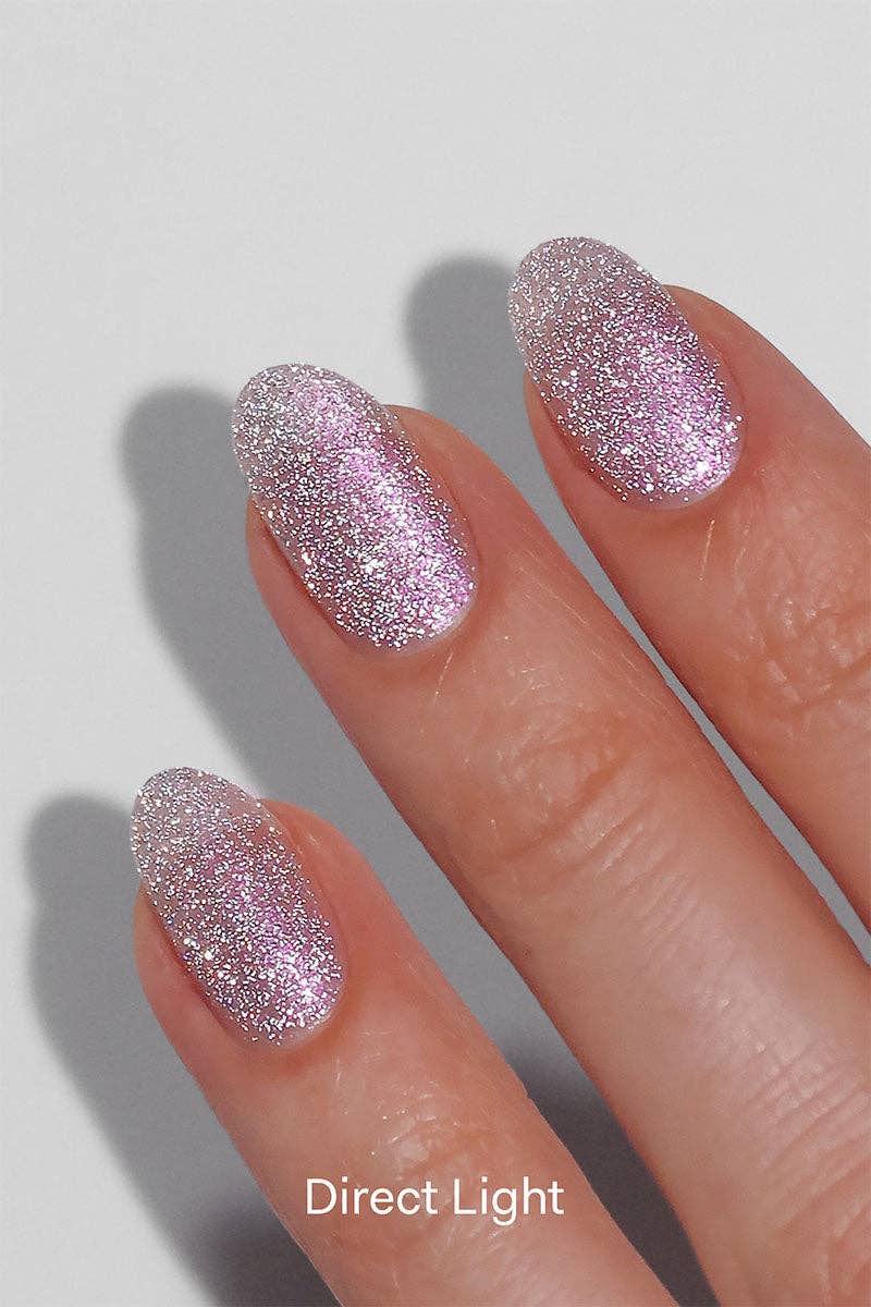 To the Moon and Back | Lilac Pink Shimmer Flash Reflective Glitter Nail Polish