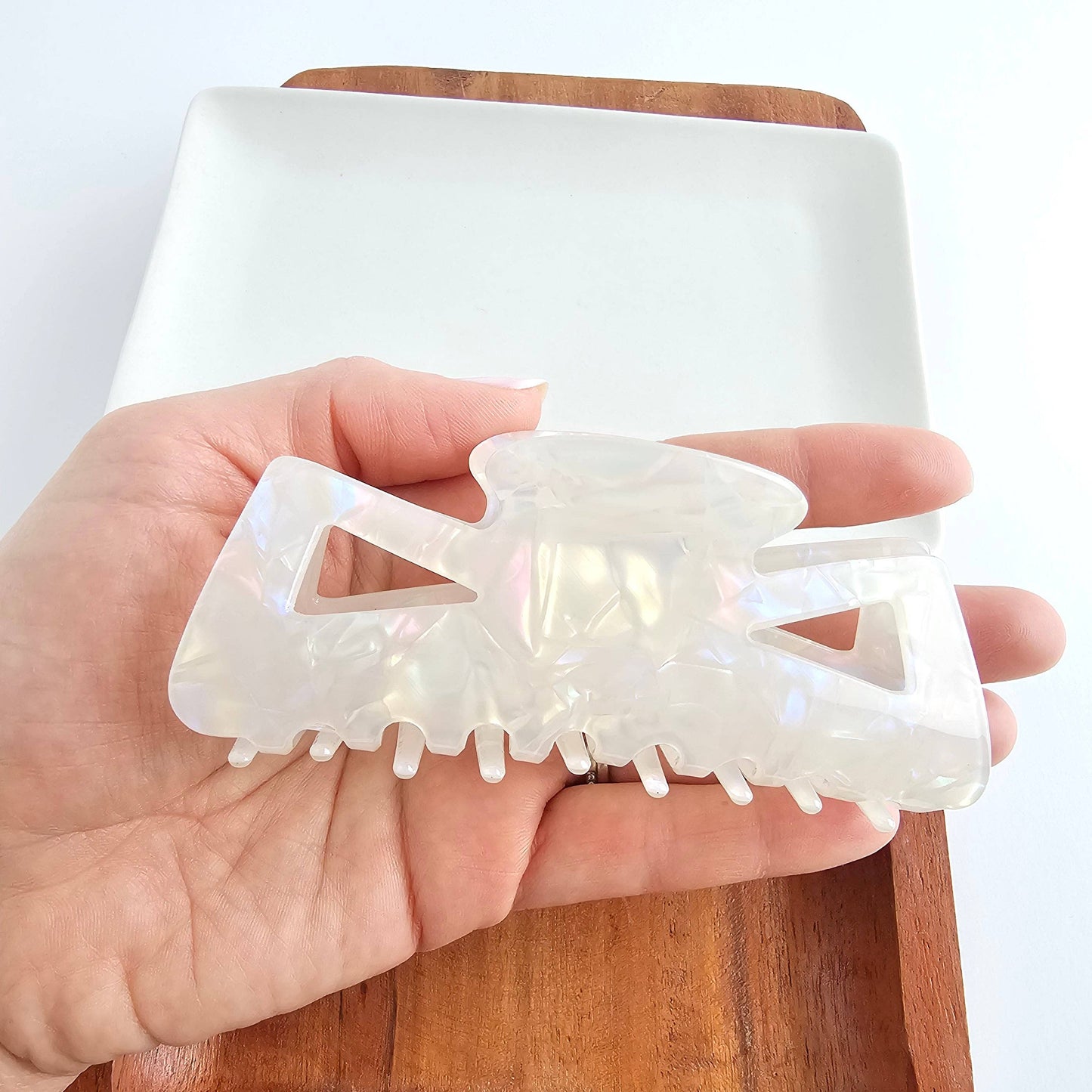 Beverly Hair Claw - Opalite