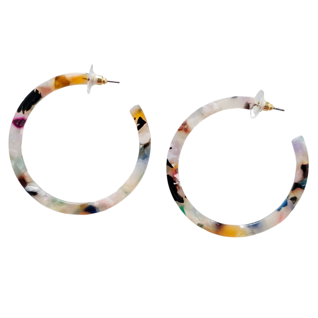 Cameron Hoops - Multicolor // Gift, Earrings, Jewelry, Fall