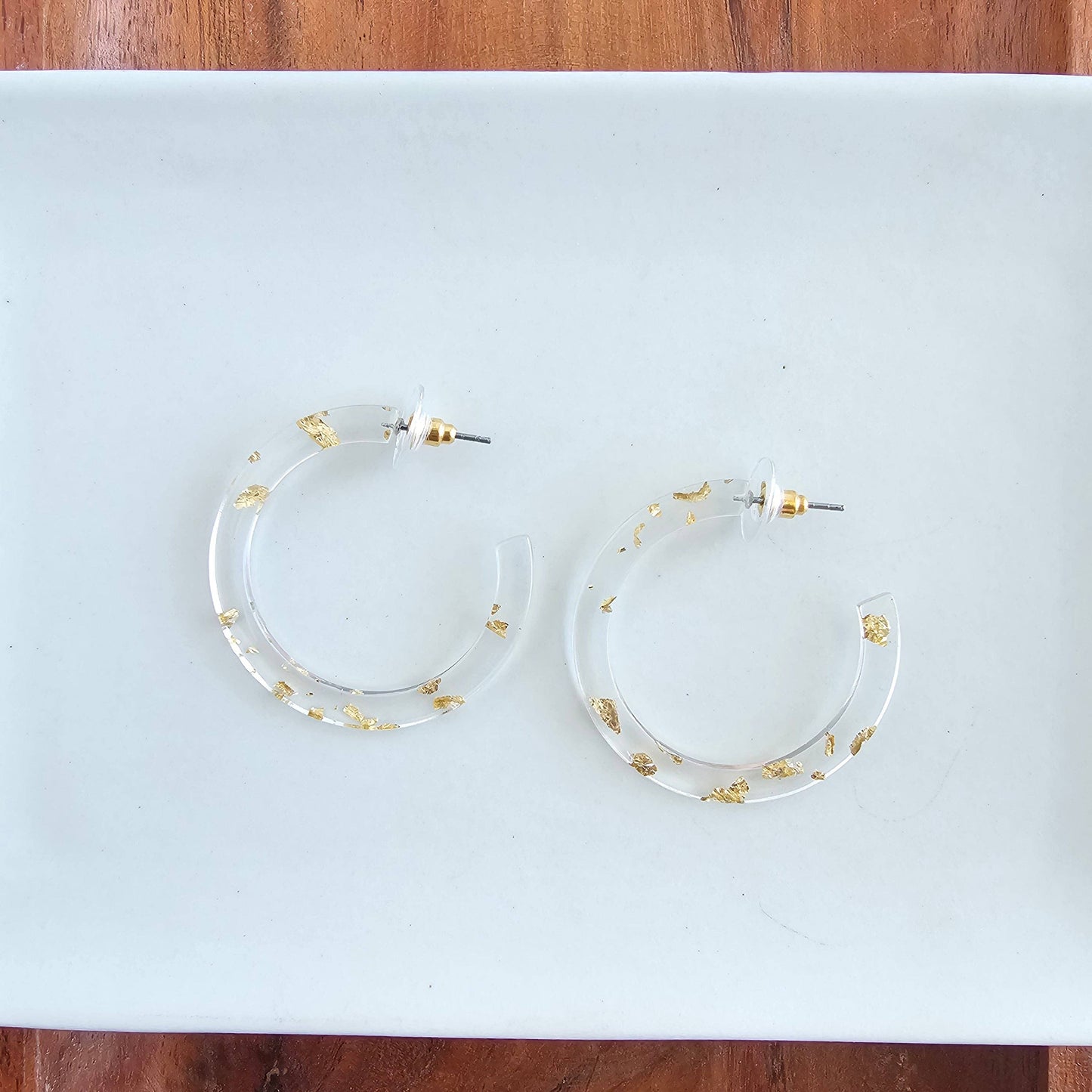 Camy Hoops - Gold Foil // Jewelry, Earrings, Holiday