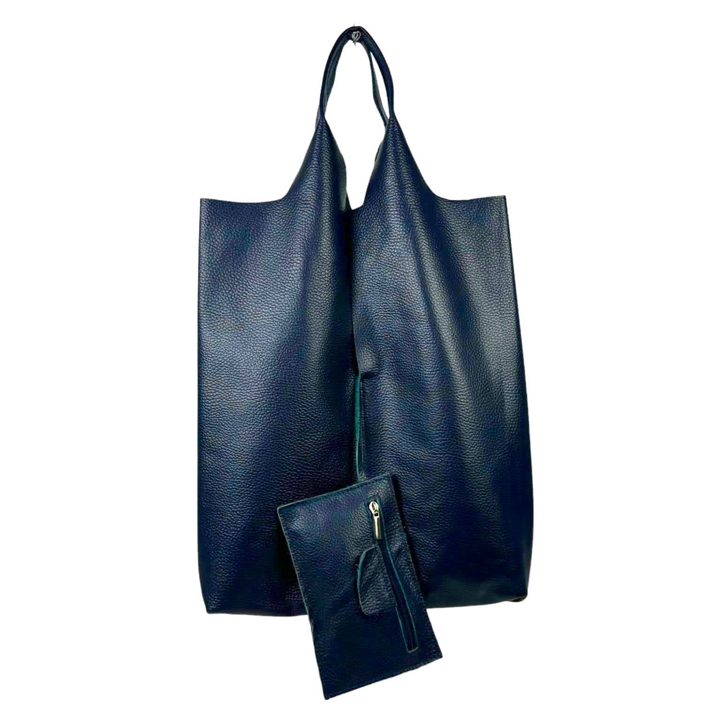 Leather University Shopper Bag with Extra Coin Pocket
