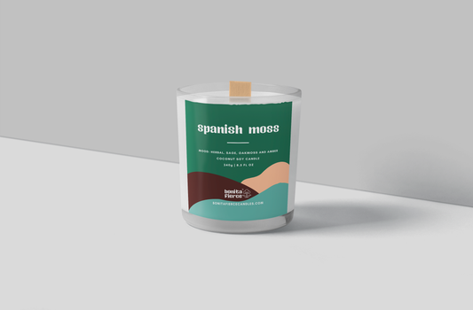 Spanish Moss Candle | Herbal Sage, Oakmoss & Amber Candle