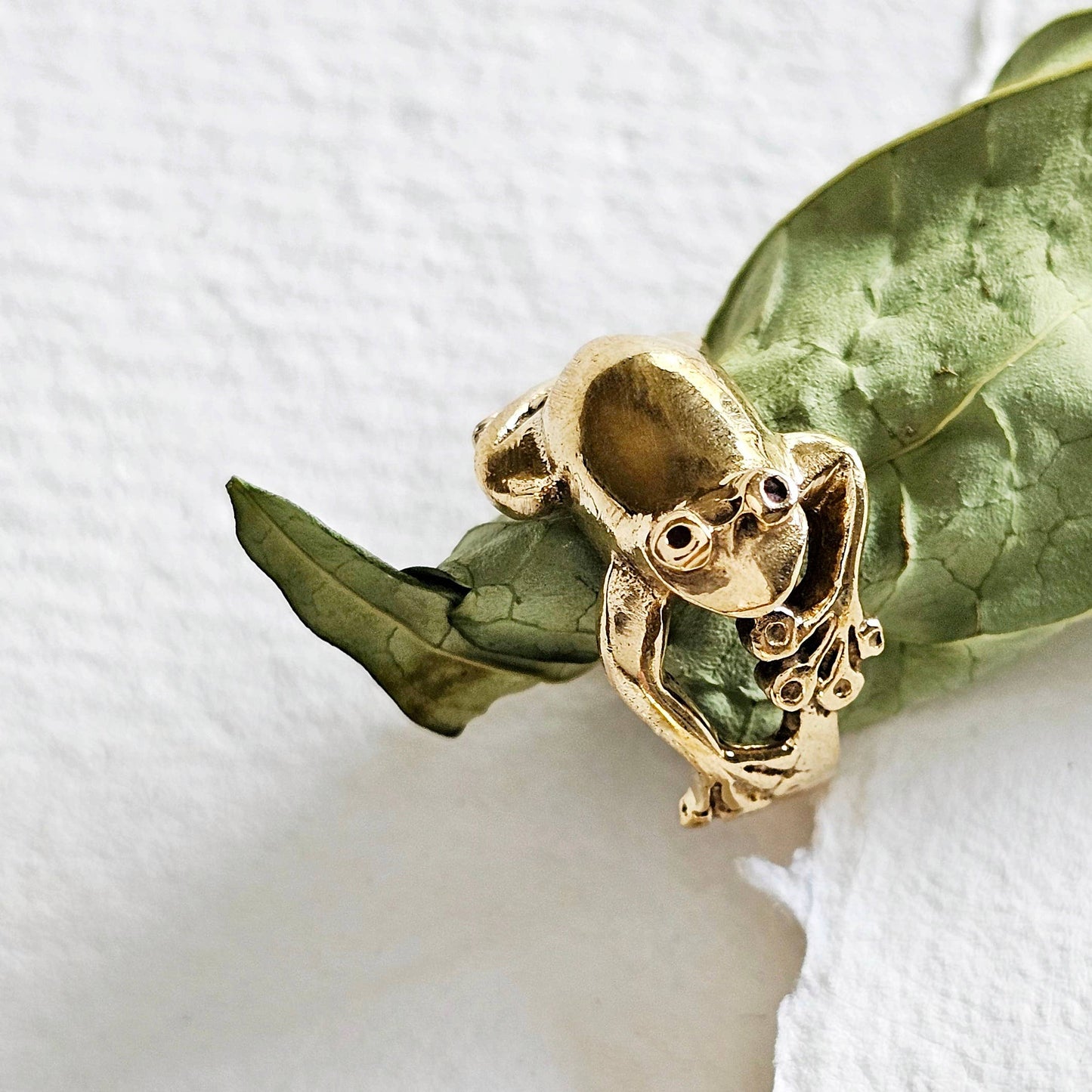 Brass Frog Ring