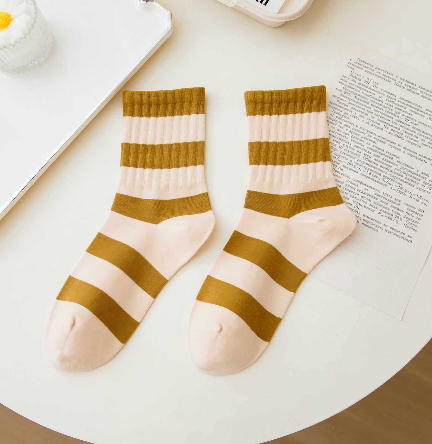 Striped Cotton Socks