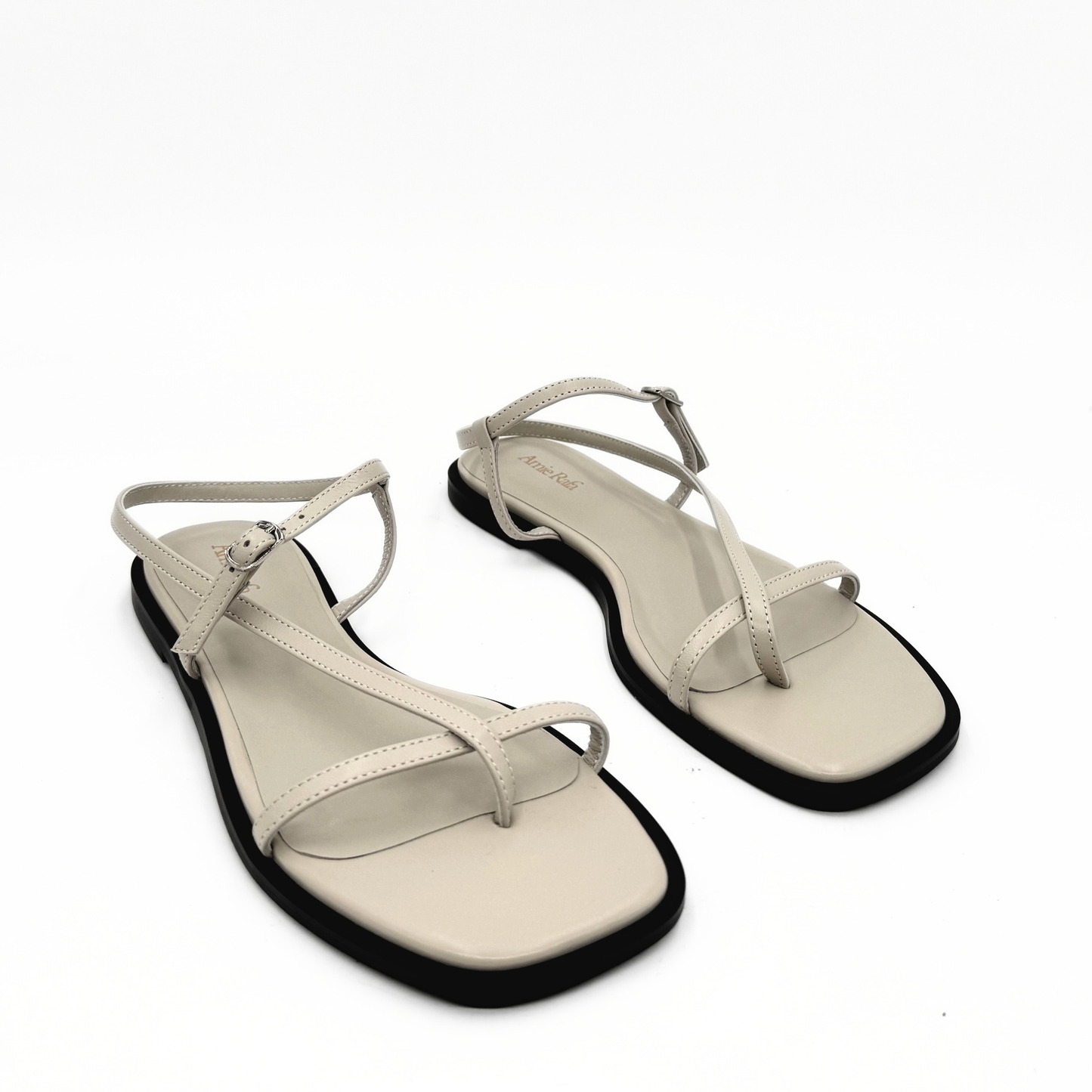 Maxy Strapy Leather Summer Sandal | Bone