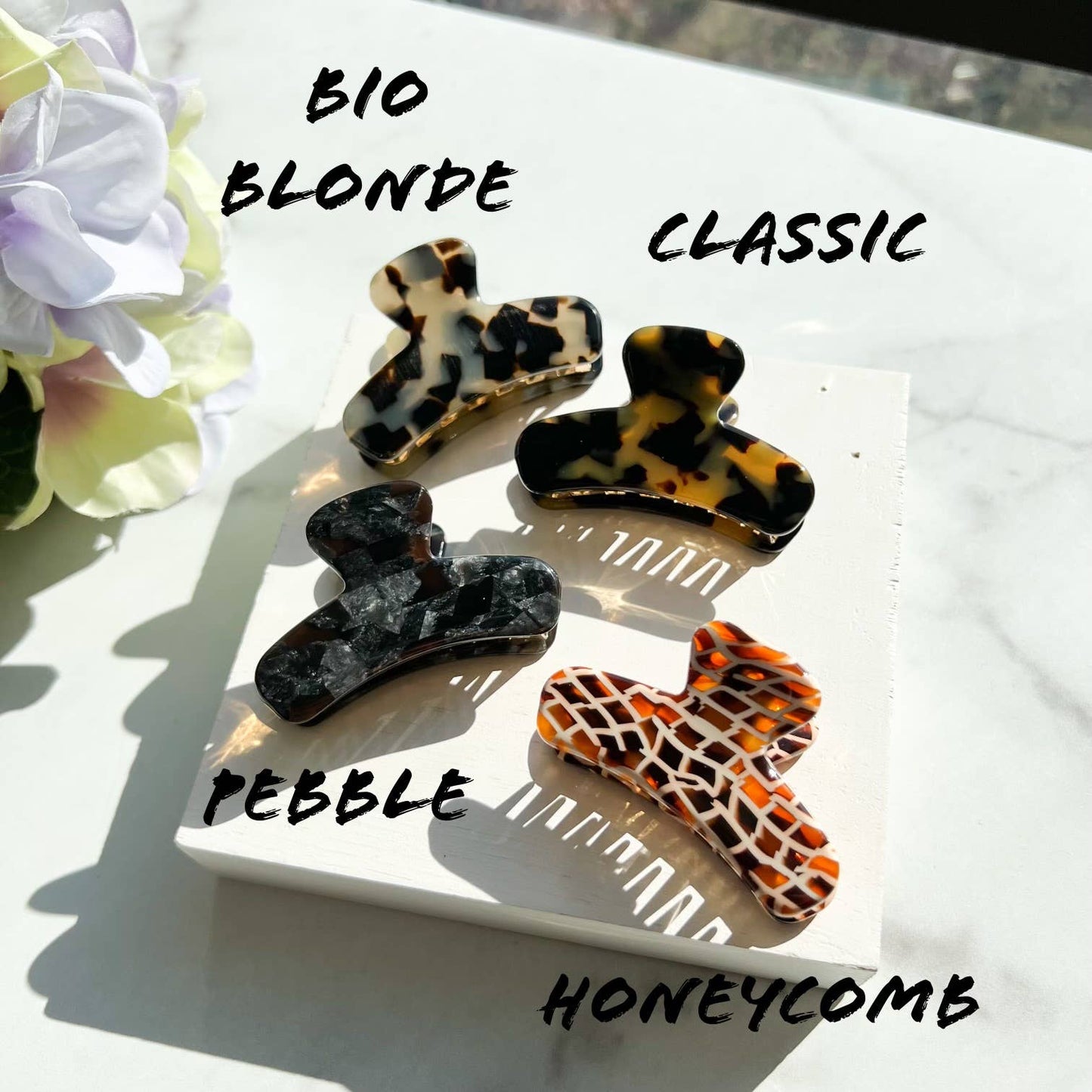 Mini French Claw Tortoise Shell Acetate Hair Clip