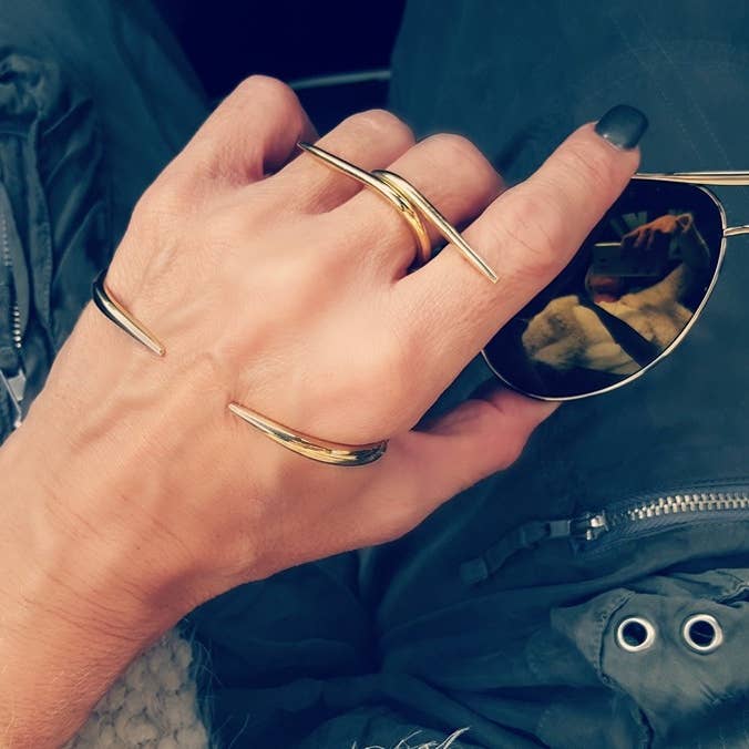 Brass Barbed Wire Handmade Ring