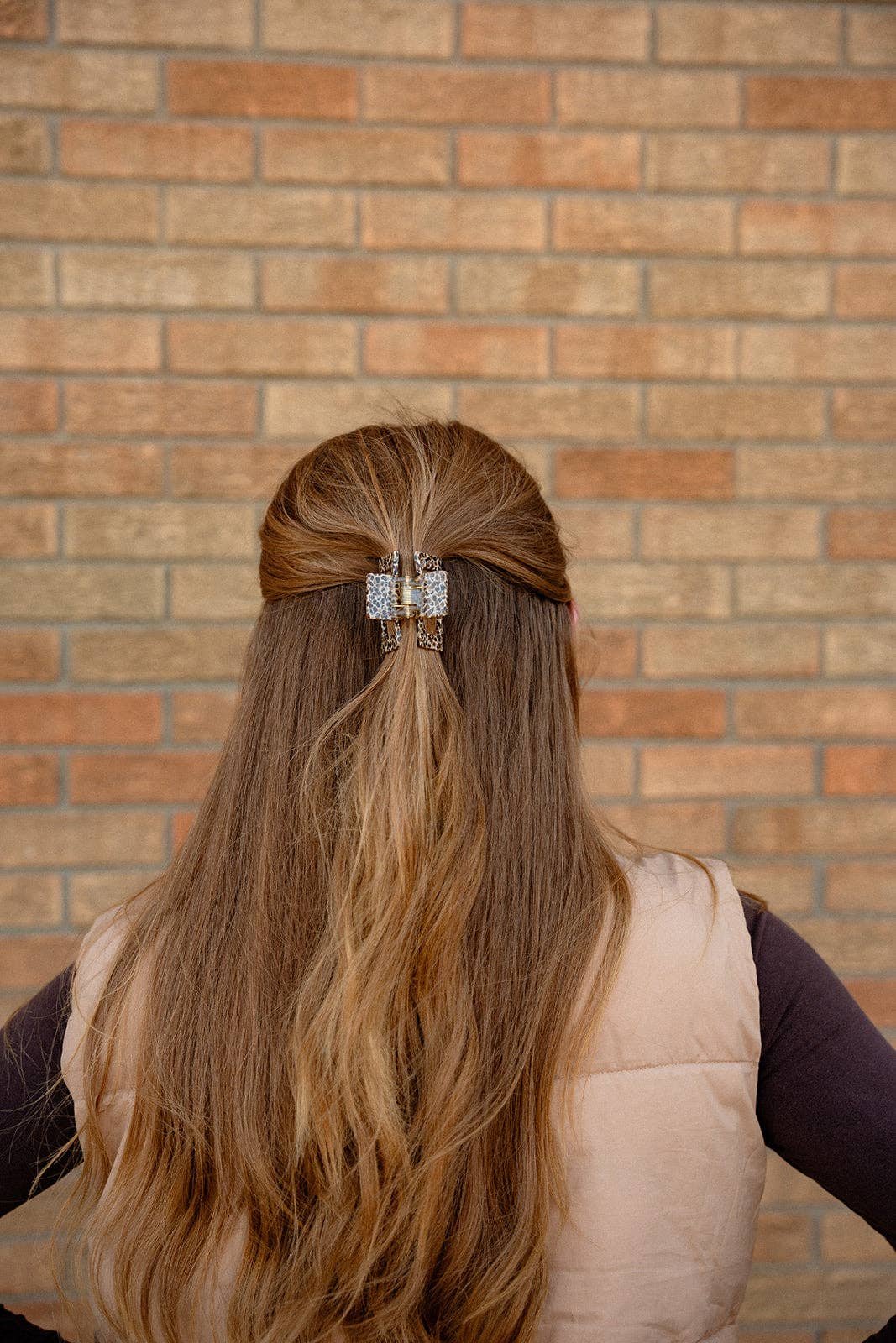 Carly Hair Claw - Giraffe // Fall, Clip, Brown