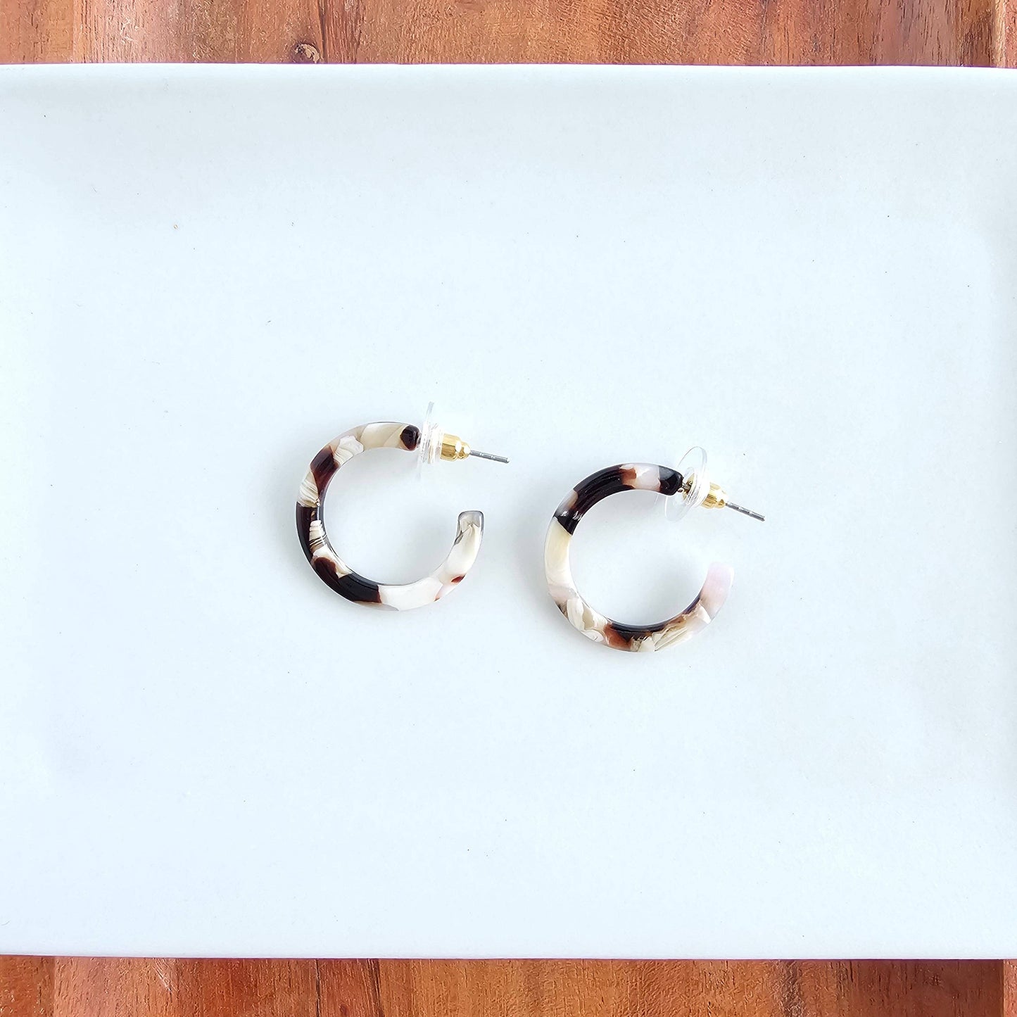 Cam Mini Hoops -  Chai Tea // Jewelry, Earrings, Fall