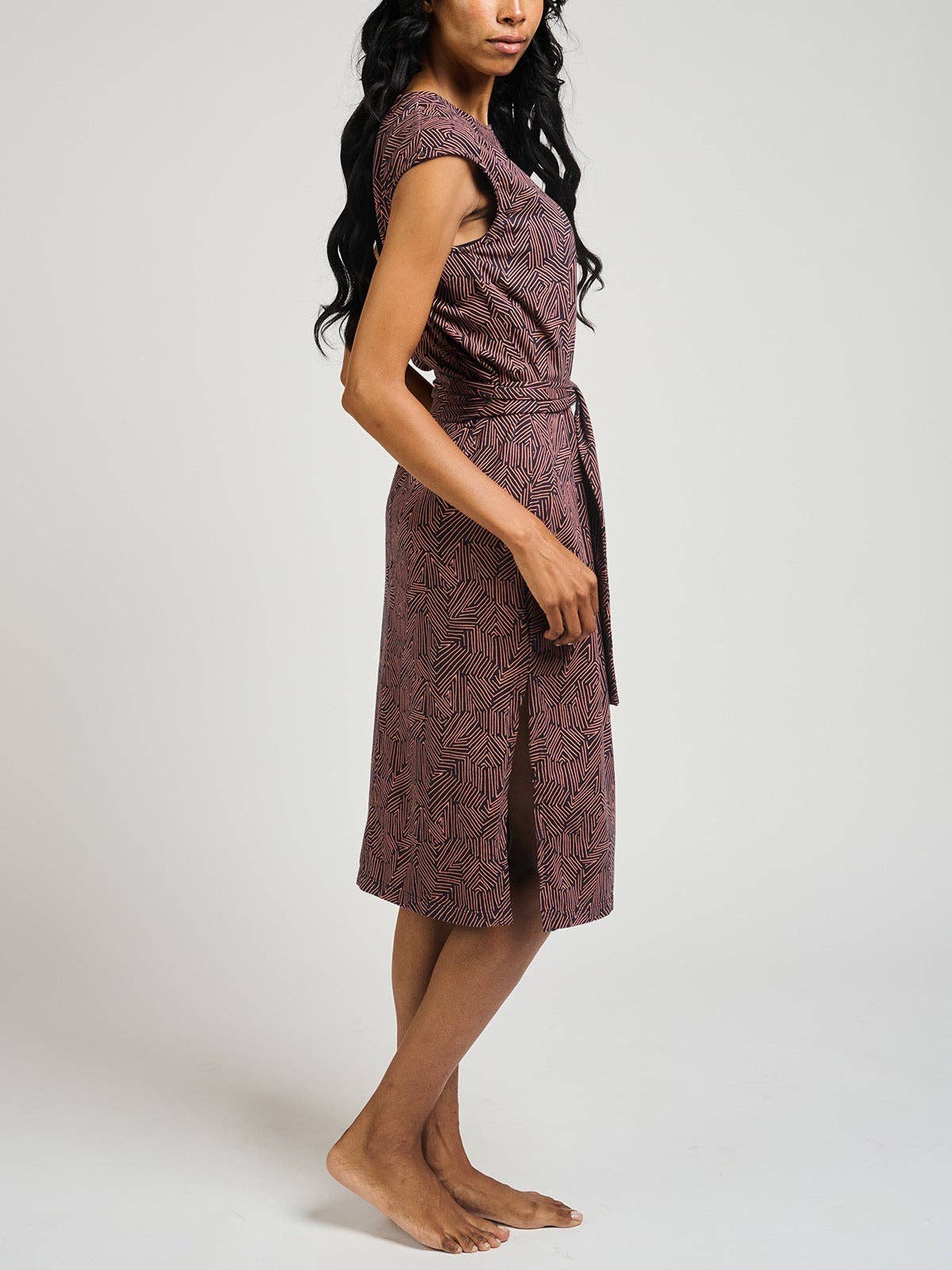 Sasha Shift Dress Tree Rings Blue