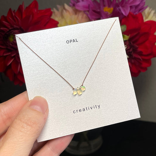 Opal Creativity Necklace, Valentine's Day Jewelry for Her