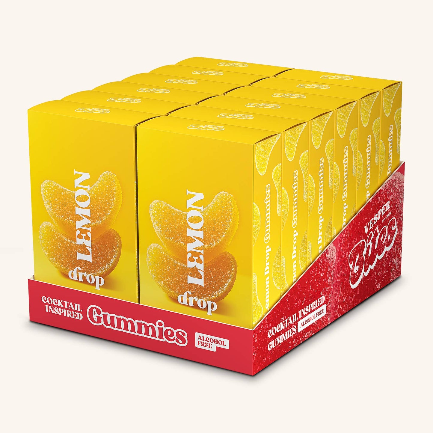 Lemon Drop Gummies, Chewy Candies, All natural