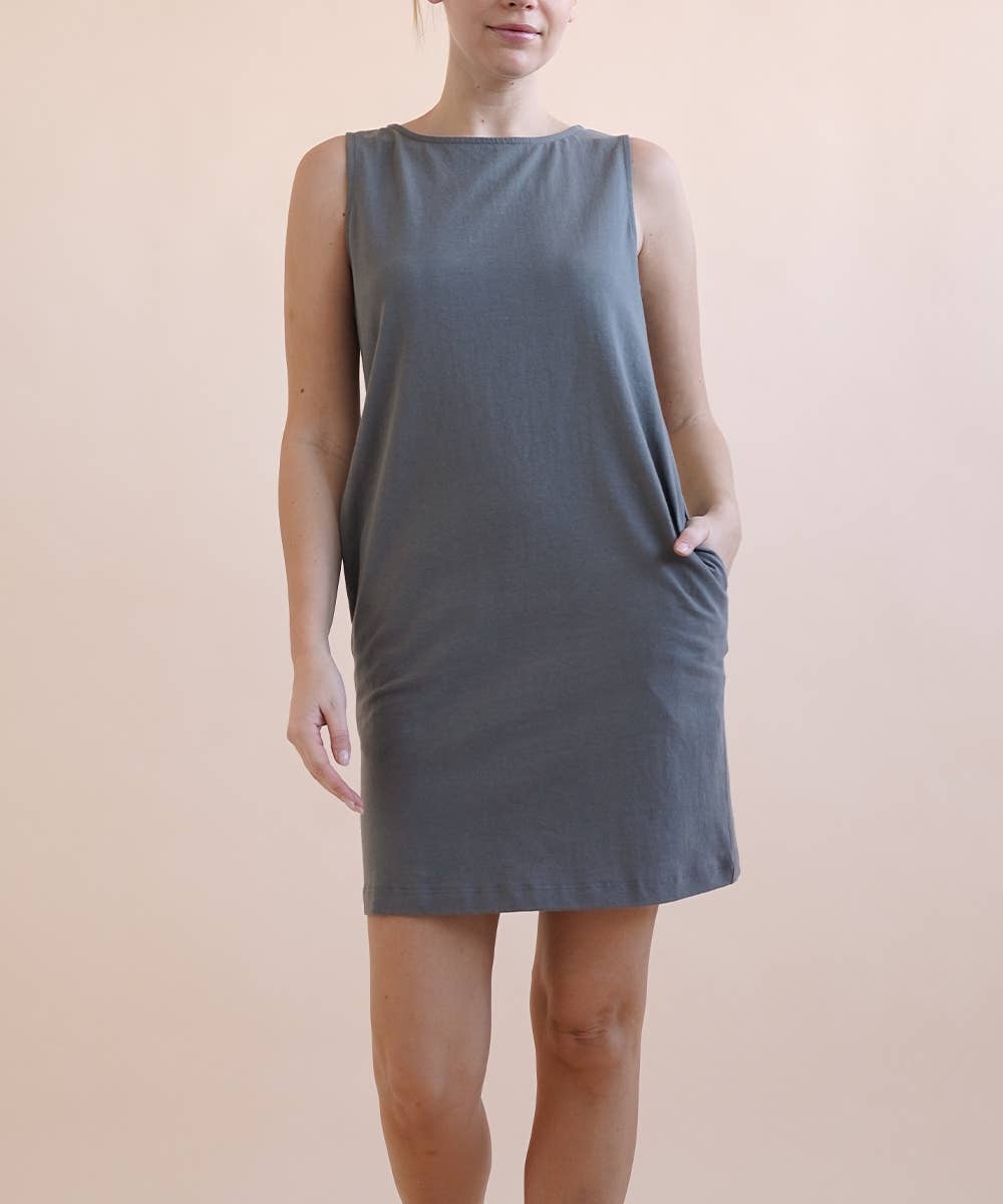 Sleeveless Cotton Simple Dress