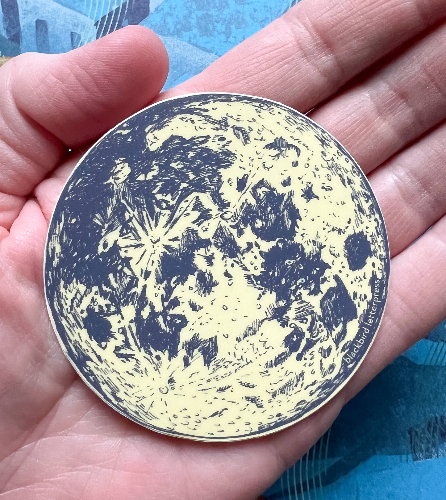 Full moon sticker