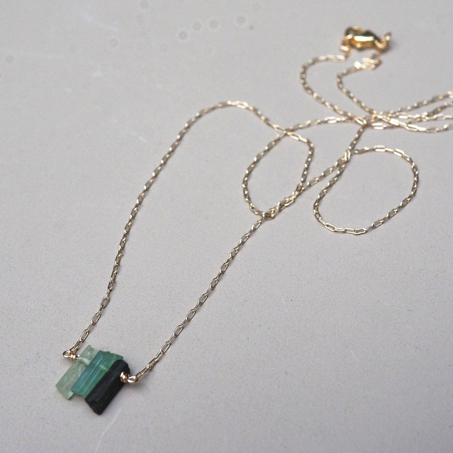 "Changing Tides" Blue-Green Tourmaline Necklace