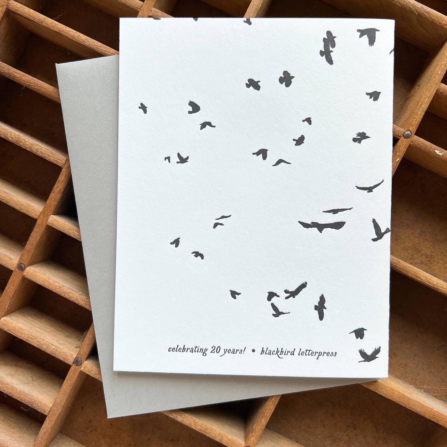 Thinking of you crows card