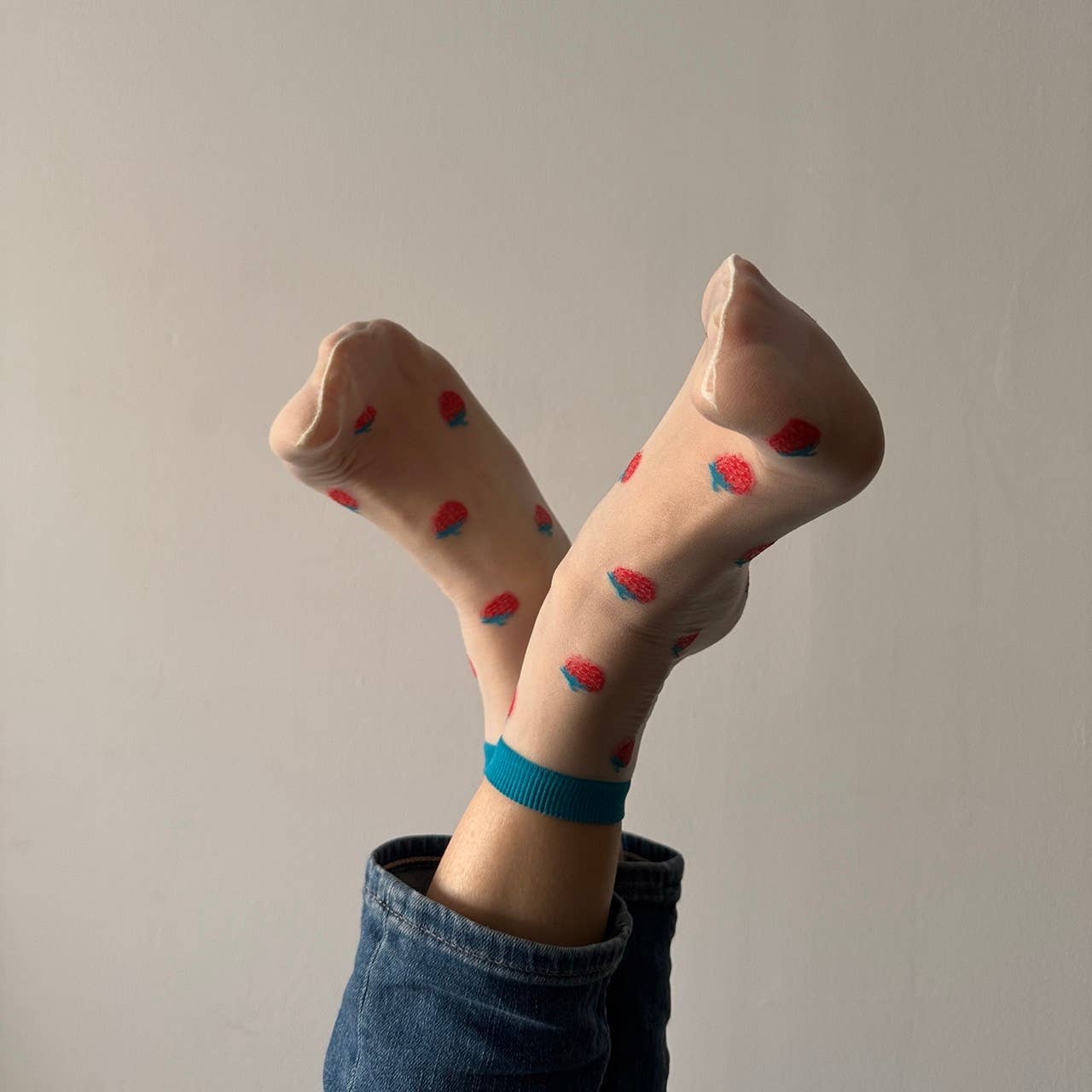 Clémence - Fancy fruit socks - STRAWBERRIES