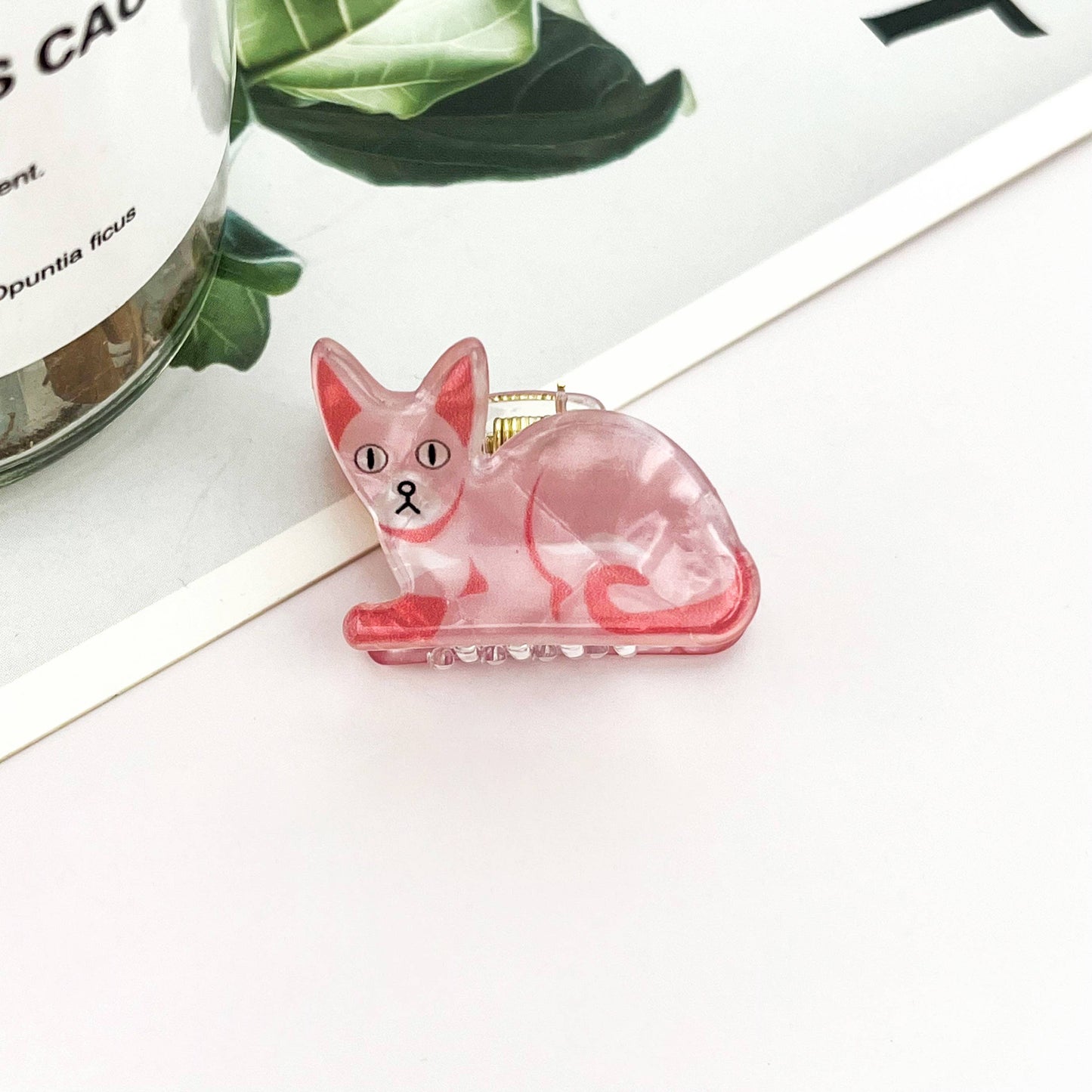 Mini Cute Kitten Hair Claw Clip
