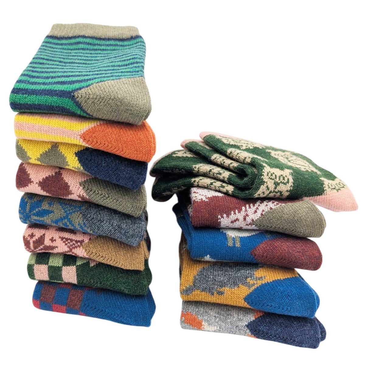 Lambswool Ankle Socks | Animals