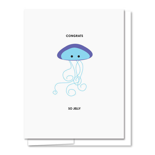 Congrats (So Jelly) - Letterpress Funny Congratulations Card