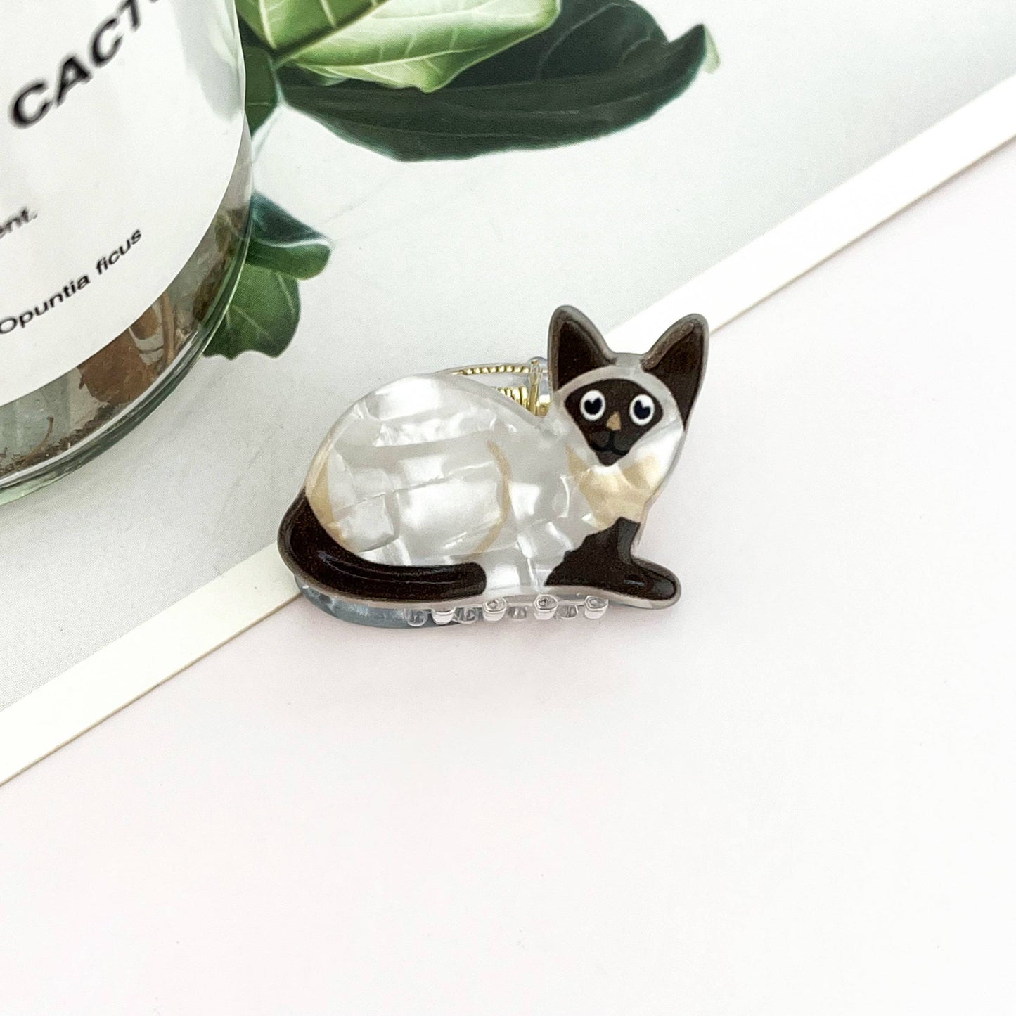 Mini Cute Kitten Hair Claw Clip