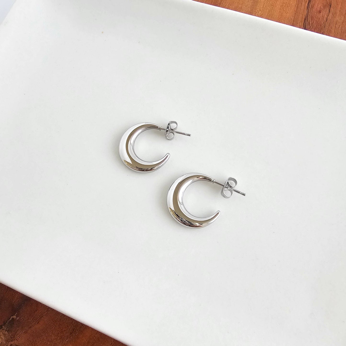 Luxe Selena Hoops - Silver // Everyday basics, Jewelry