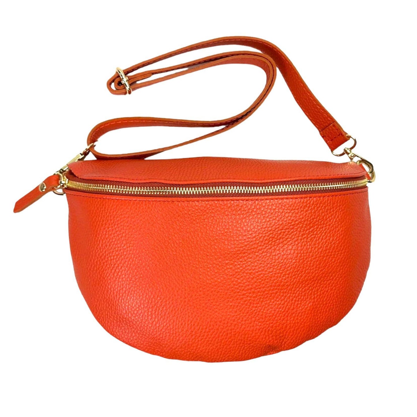 Large Italian Leather Crossbody/Waist Bag