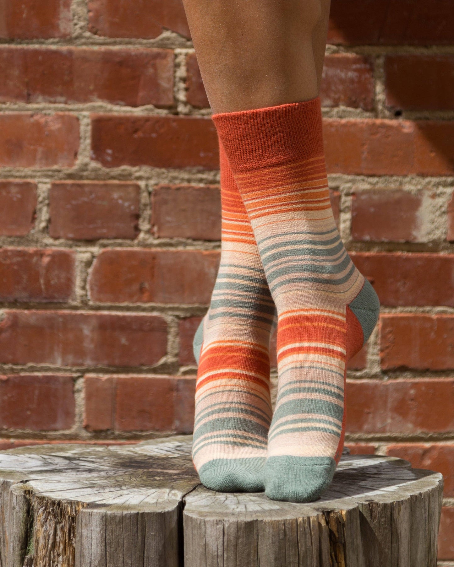 Rainbow Men's + Women's Organic  Socks | Red, Orange