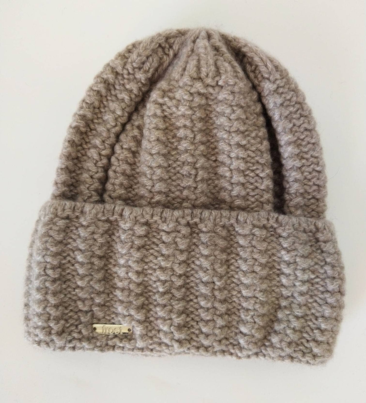 Rolled Cuff Cashmere Chunky Knit Beanie Warm Winter Hat
