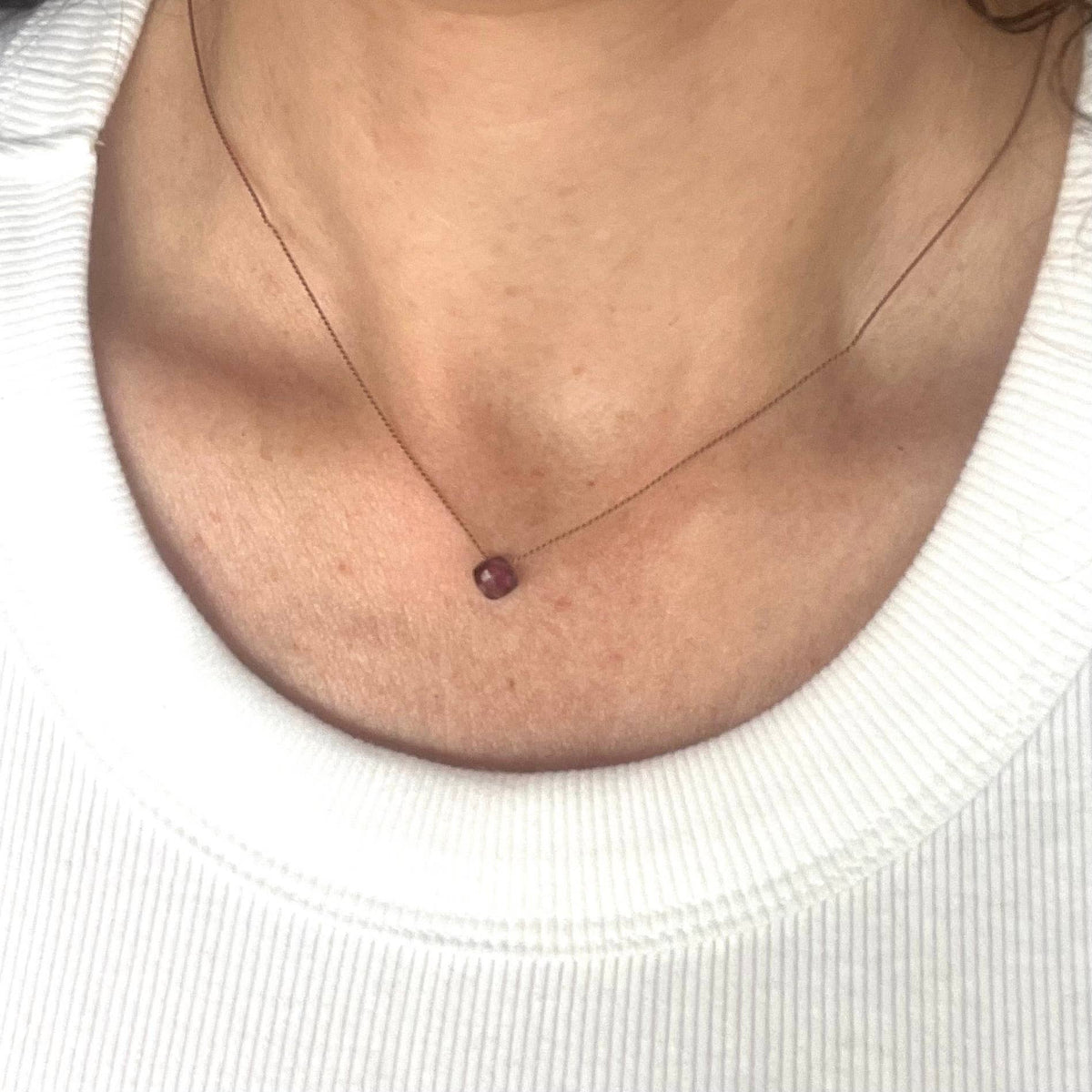 Garnet Energy Necklace, Gemstone Intention Necklace