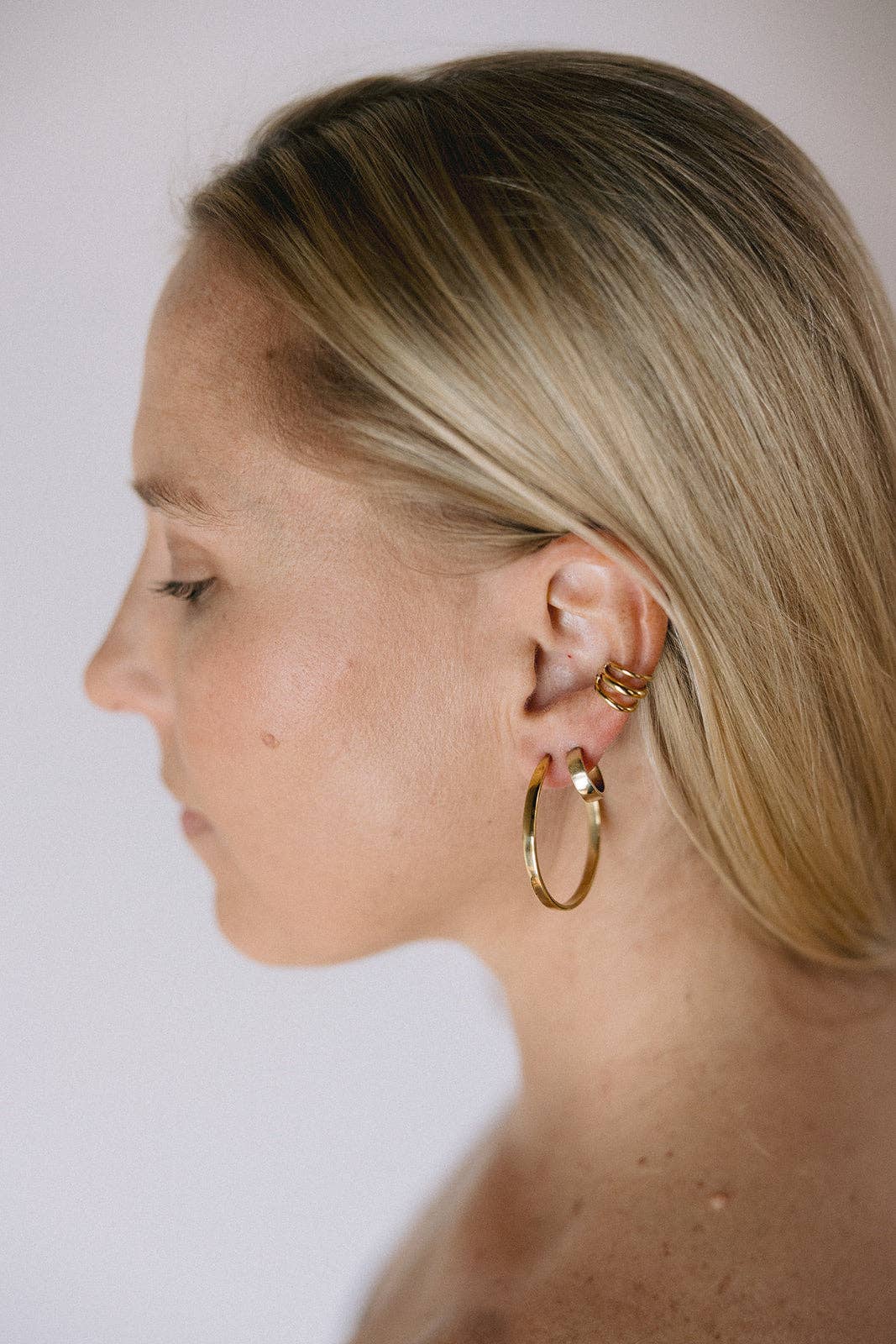 Handcrafted Recycled Brass Ear Cuff from Kenya (AA2)