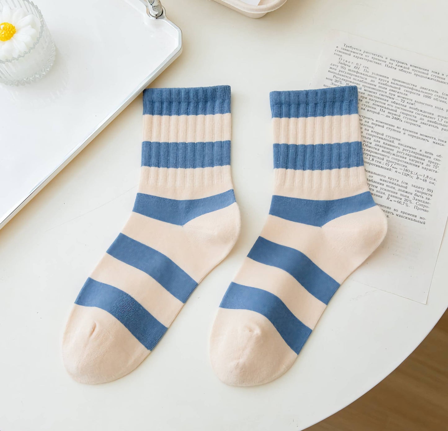 Striped Cotton Socks