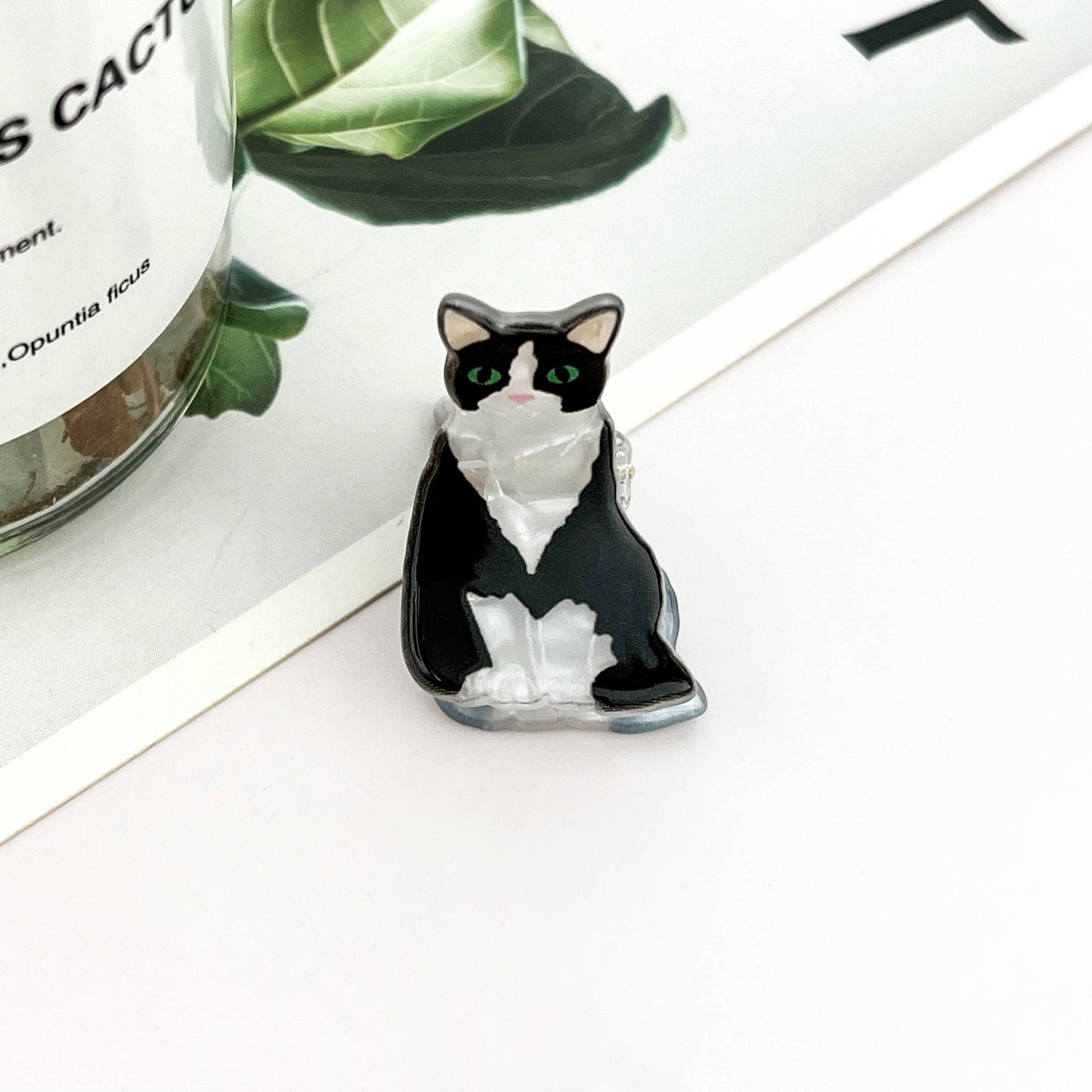 Mini Cute Kitten Hair Claw Clip