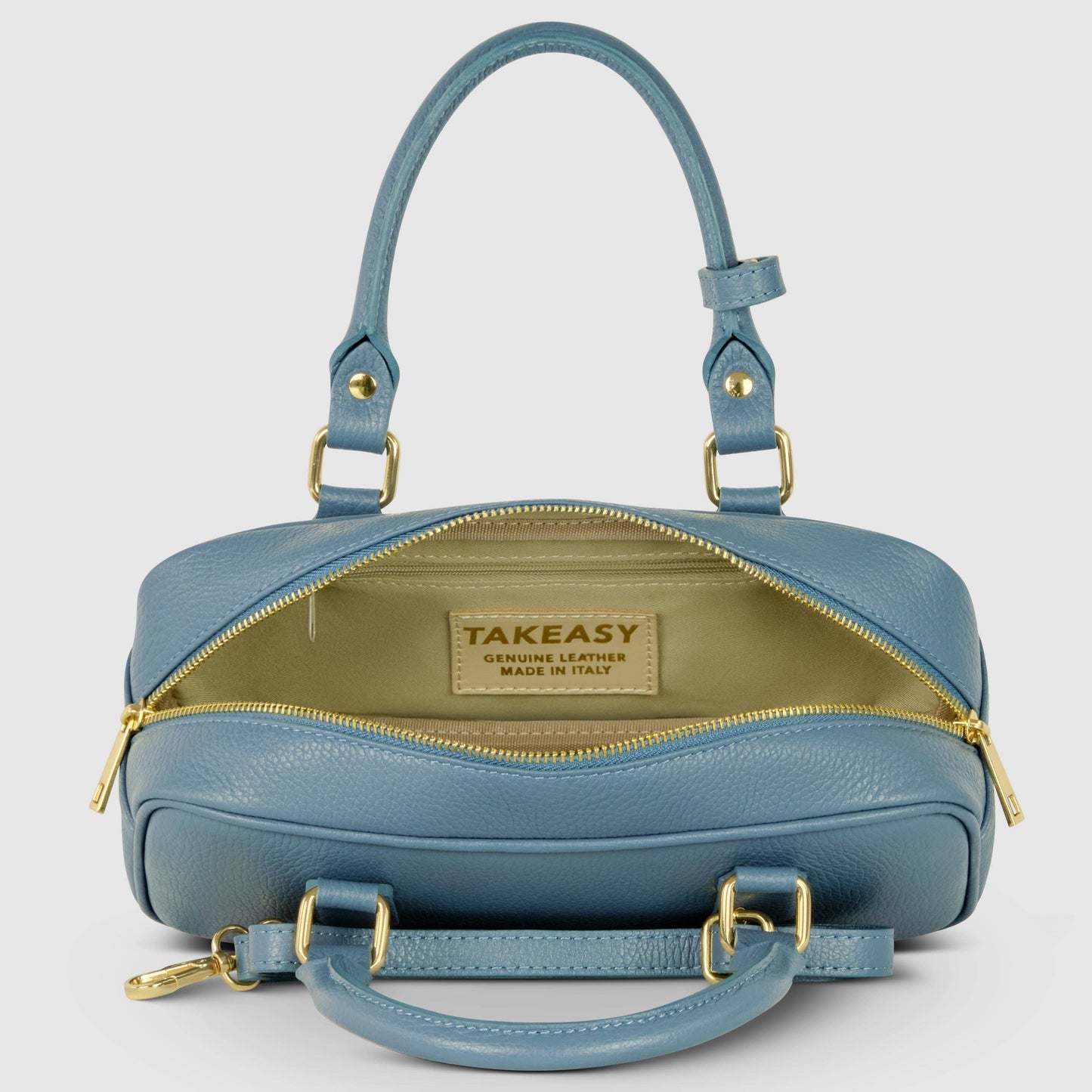 Italian Genuine Calf Leather Top-Handle Bag