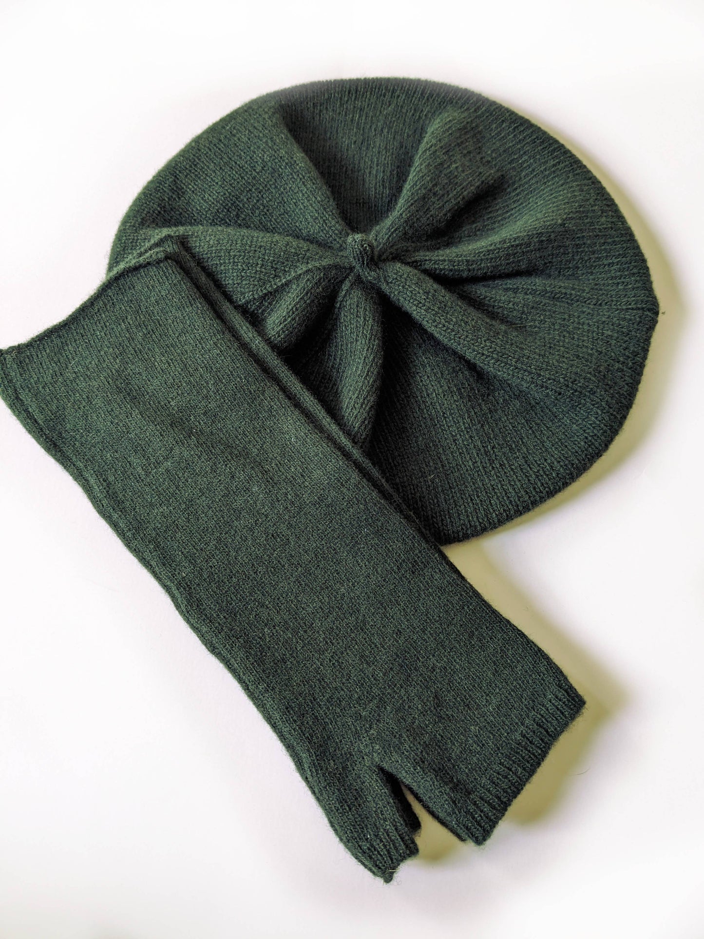 Merino Wool Fingerless Mittens, Knitted Hand Warmers