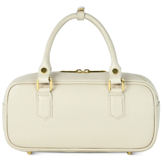 Italian Genuine Calf Leather Top-Handle Bag