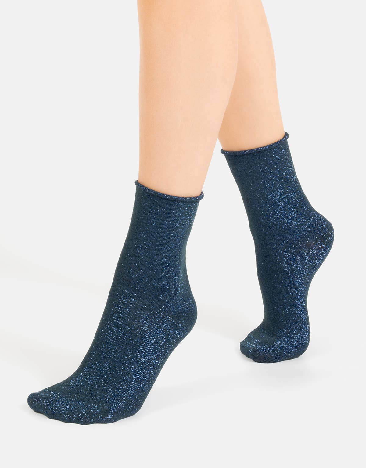 Shiny Socks Glitter Women Ankle Socks Gift Made in Italy